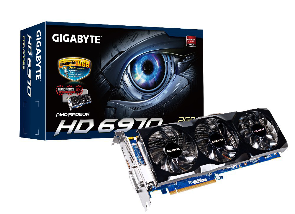 GIGABYTE GV-R697UD-2GD REV1.0 graphics card AMD Radeon HD6970 2 GB GDDR5