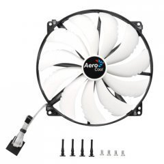 Aerocool Silent Master 200mm Computer case Fan 20 cm Black, White image 1