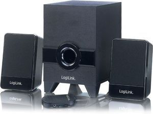 LogiLink Active Speaker System Stereo with Subwoofer 2.1 speaker set 4 W Black 2.1 channels 3-way 2 W image 1