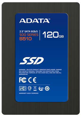 ADATA S510 internal solid state drive 120 GB 2.5" Serial ATA III MLC