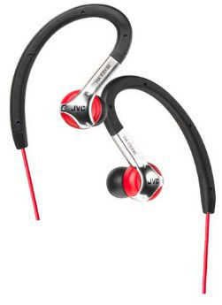 JVC HA-EBX86 Headphones Wired Ear-hook Red image 1