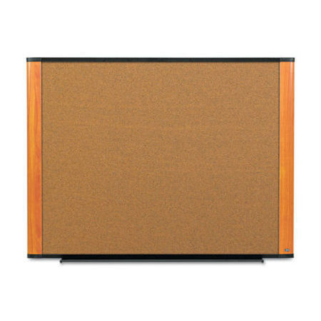 3M Wide Screen Style - Whiteboard - wall mountable - 35.98 in x 24.02 in - cork - light cherry frame