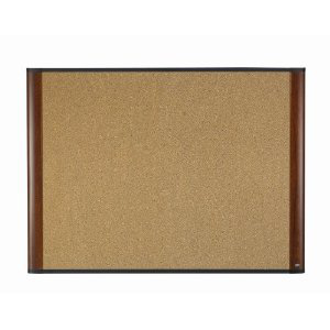 3M Wide Screen Style - Whiteboard - wall mountable - 48 in x 35.98 in - cork - mahogany frame