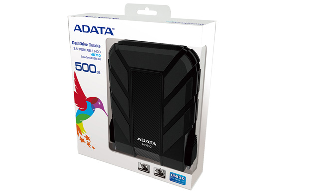 ADATA 640GB DashDrive Durable HD710 external hard drive 2.5" Micro-USB B 3.2 Gen 1 (3.1 Gen 1) Black