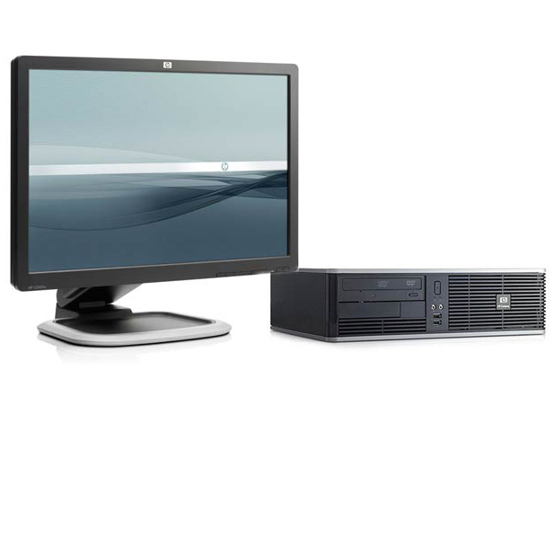 HP dc5800 + L2245w Intel® Core™2 Duo E8200 2 GB DDR2-SDRAM 250 GB Intel® GMA X3100 Windows Vista Business SFF PC