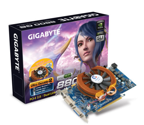 GIGABYTE GV-NX88G384H graphics card GeForce 8800 GS GDDR3