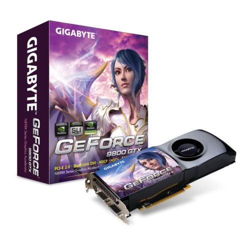 GIGABYTE GV-NX98X512H-B GeForce 9800 GTX GDDR3