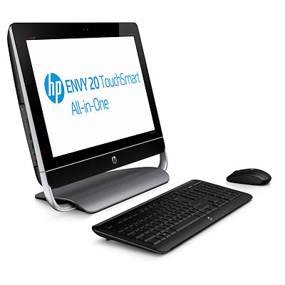 HP ENVY TouchSmart 20-d006d Intel® Core™ i3 i3-2220 50.8 cm (20") 1600 x 900 pixels Touchscreen 4 GB DDR3-SDRAM 1 TB HDD NVIDIA® GeForce® GT 610M Windows 8 Black, Silver