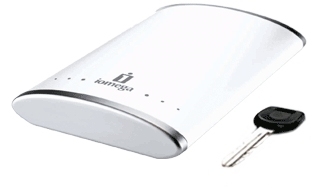 Iomega eGo Alpine White Portable Hard Drive 500 GB external hard drive 5400 RPM USB 2.0 image 1