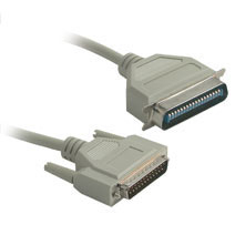 10FT DB25 MALE TO CENTRONICS 36 MALE PARALLEL PRINTER CABLE