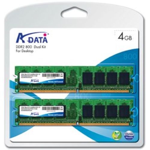 ADATA DDR2 800 DIMM 4GB-kit memory module 2 x 2 GB 240-pin DIMM