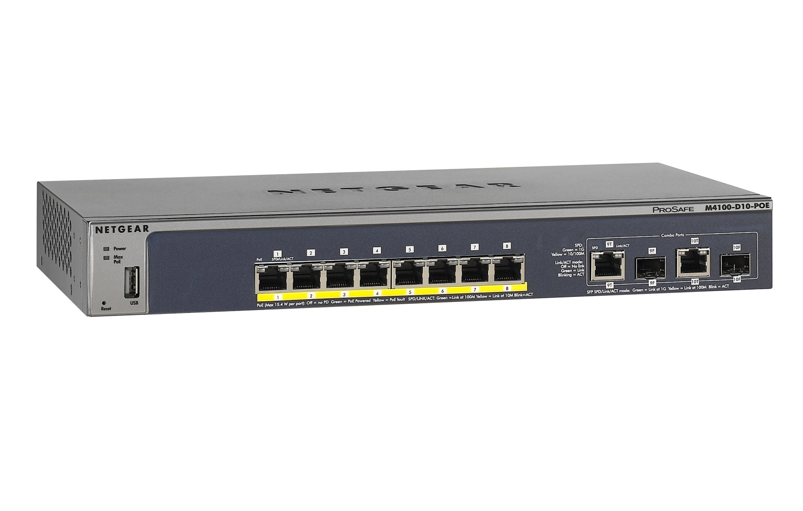 NETGEAR M4100-D10-POE L2+ Power over Ethernet (PoE) Black