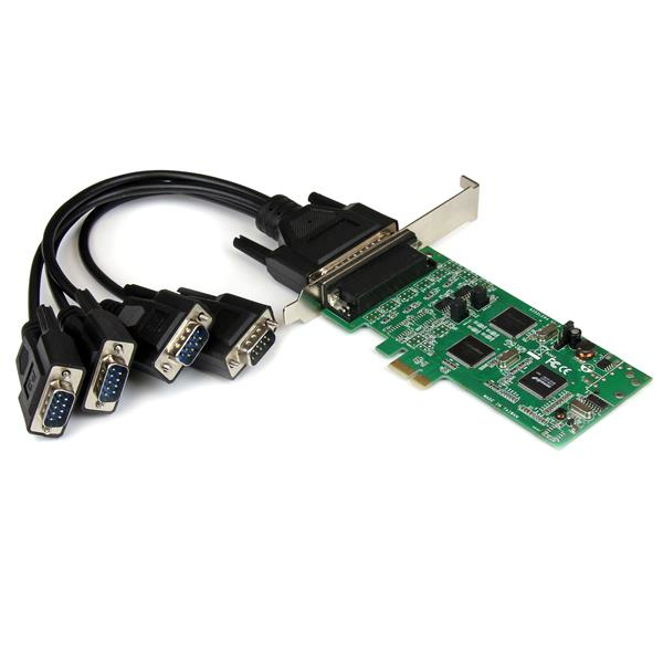 StarTech.com 4 Port PCI Express PCIe Serial Combo Card - Serial adapter - PCI Express x1 - RS-232, RS-422, RS-485 - 4 ports - for P/N: BNDTB10GI, BNDTB210GSFP, BNDTB310GNDP, BNDTB410GSFP, BNDTB4M2E1, BNDTBUSB3142