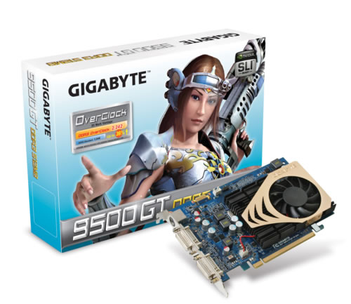 GIGABYTE N95TD3-512H graphics card GeForce 9500 GT GDDR3