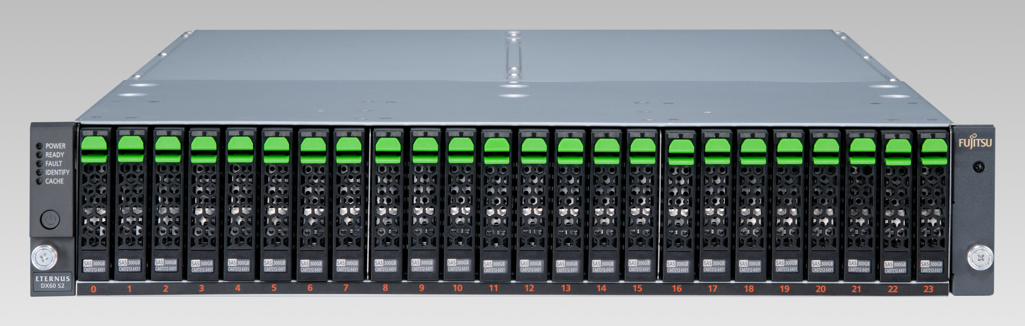 Fujitsu ETERNUS DX DX60 S2 Storage server Rack (2U) 0 TB HDD Black, Grey