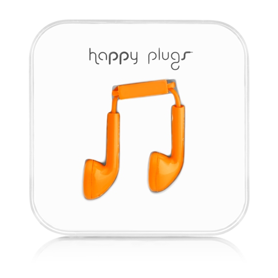 Happy Plugs Earbud Headset Wired In-ear Orange image 1