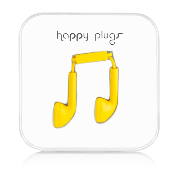 Happy Plugs Earbud Headset Wired In-ear Calls/Music Yellow image 1