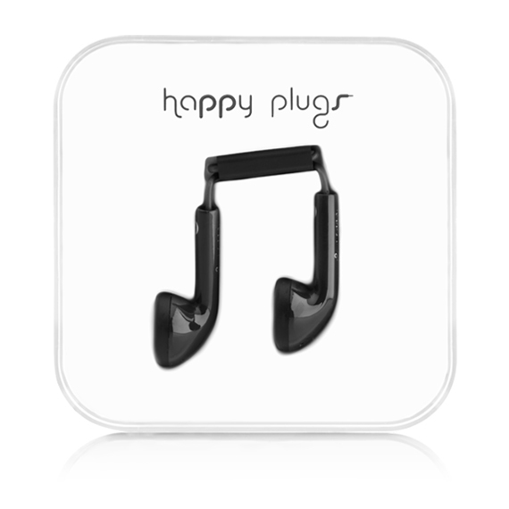 Happy Plugs Earbud Headset Wired In-ear Calls/Music Black image 1