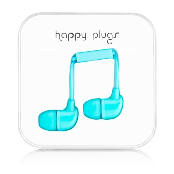Happy Plugs In-Ear Headset Wired Calls/Music Turquoise image 1