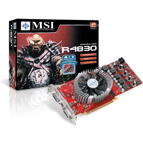 MSI R4830-T2D512-OC graphics card GDDR3