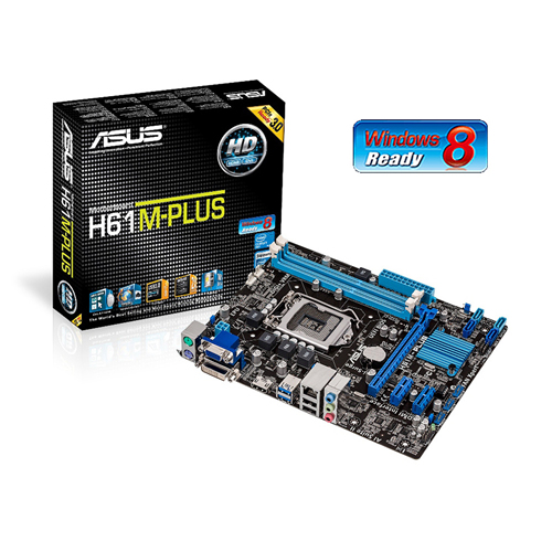 ASUS H61M-PLUS motherboard Intel® H61 LGA 1155 (Socket H2) micro ATX