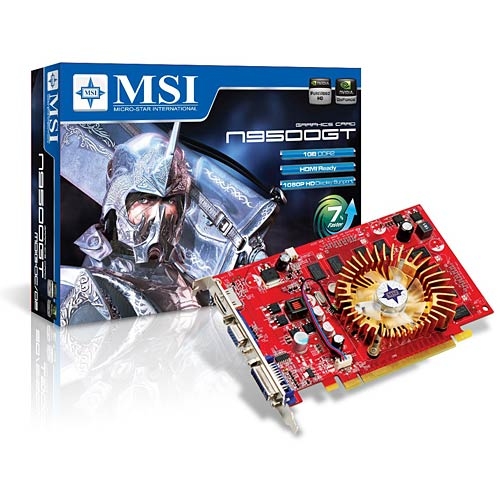 MSI N9500GT-MD1G-OC graphics card GeForce 9500 GT 1 GB GDDR2