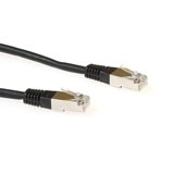 ACT FTP Category 5E Black, LSZH, 0.5 m networking cable F/UTP (FTP)