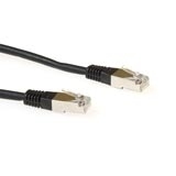 ACT FTP Category 5E Black, LSZH, 3 m networking cable F/UTP (FTP)