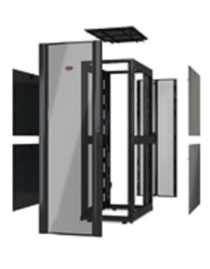 APC NetShelter SX Deep Enclosure Without Doors - Rack - black - 42U - 19"