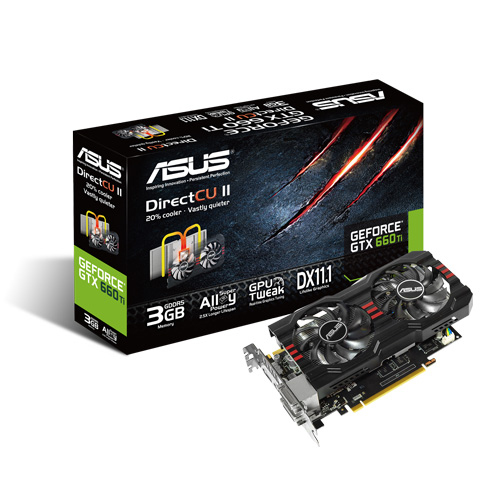 Asus Gtx660 Ti Dc2 3gd5 Graphics Card Nvidia Geforce Gtx 660 Ti 3 Gb Gddr5