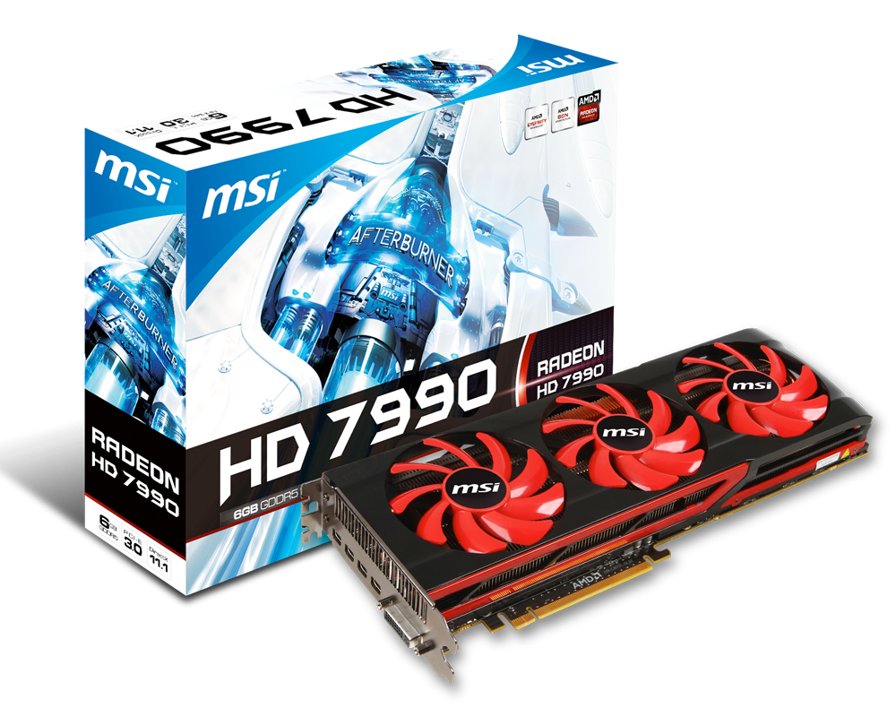 MSI V803-836R graphics card AMD Radeon HD7990 6 GB GDDR5