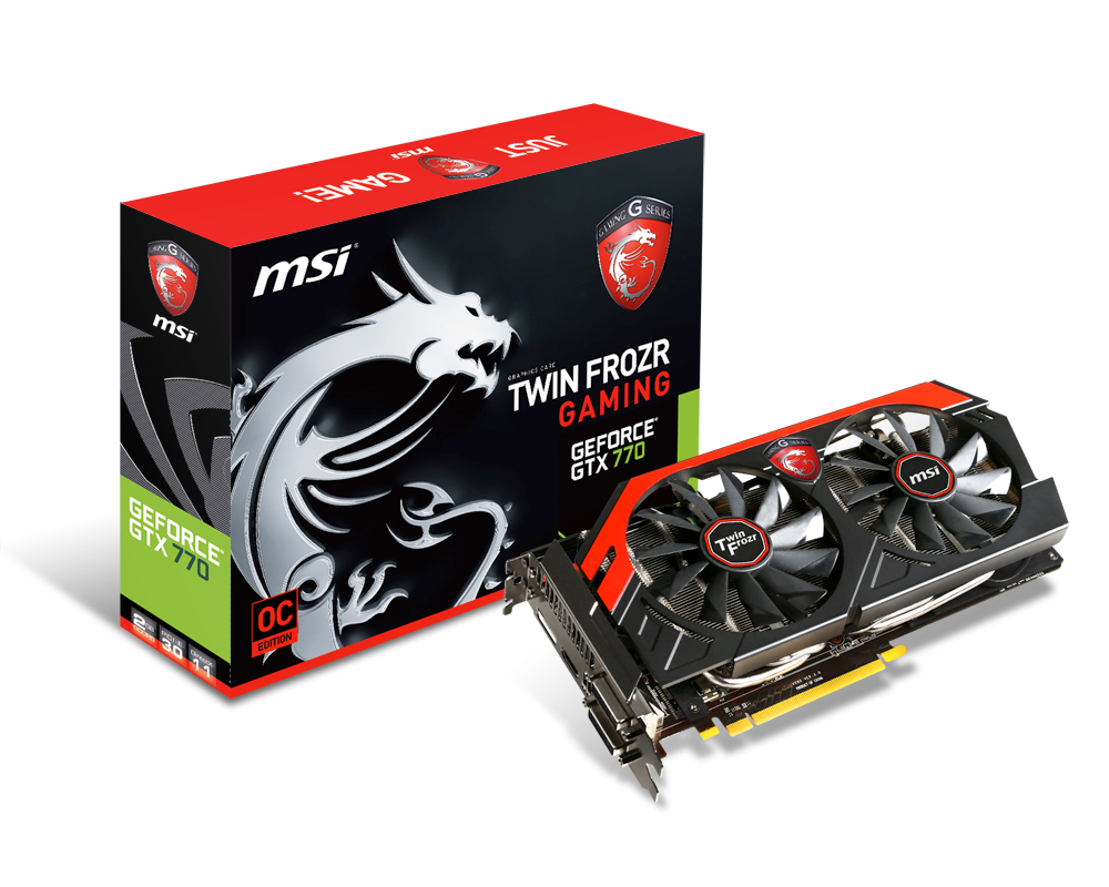 MSI V282-052R graphics card NVIDIA GeForce GTX 770 2 GB GDDR5