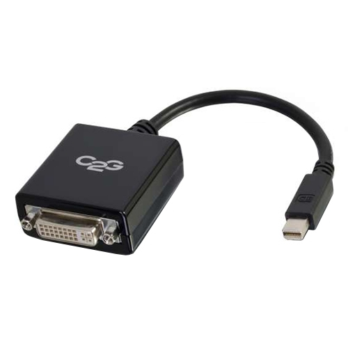 DELL C2G mini-DisplayPort - DVI-D Adapter 0.21 m mini-DisplayPort (M) DVI-D FM Black