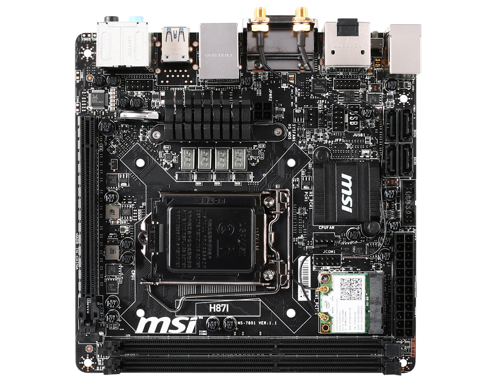 MSI H87I Intel® H87 LGA 1150 (Socket H3) mini ITX