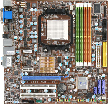 MSI KA780GM motherboard AMD 780G Socket AM2 micro ATX