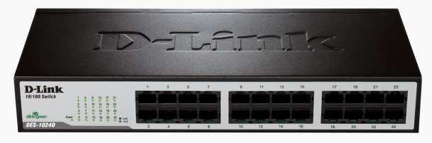 D-Link DES-1024D-BNDL network switch Unmanaged L2 Fast Ethernet (10/100) Black