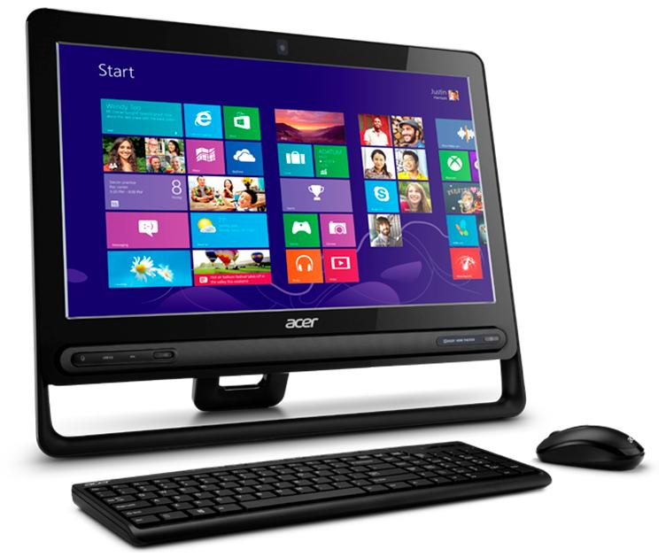 Acer Aspire ZC605 Intel® Pentium® 2117U 49.5 cm (19.5") 1600 x 900 pixels All-in-One PC 4 GB DDR3-SDRAM 1 TB HDD Windows 8 Black