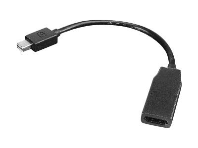Lenovo 0B47089 videokabeladapter 0,2 m Mini DisplayPort HDMI Svart