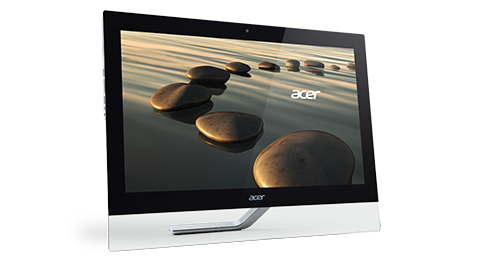 Acer Aspire 5-610 Intel® Core™ i7 i7-4702MQ 58.4 cm (23″) 1920 x 1080 pixels Touchscreen All-in-One PC 8 GB DDR3-SDRAM 1 TB Hybrid-HDD Windows 8 Black, Transparent image 1