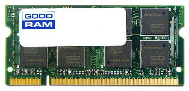 Goodram 2GB DDR2 SO-DIMM memory module 1 x 2 GB 200-pin SO-DIMM