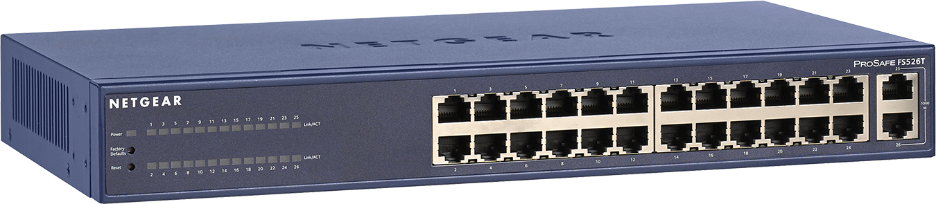 NETGEAR FS526T Managed L2 Fast Ethernet (10/100) Blue