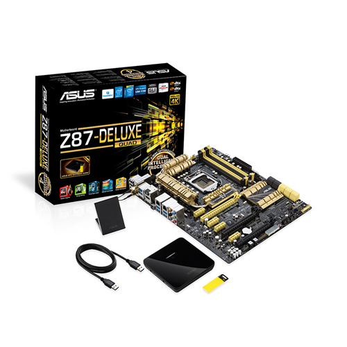 ASUS Z87-DELUXE/QUAD Intel® Z87 LGA 1150 (Socket H3) ATX