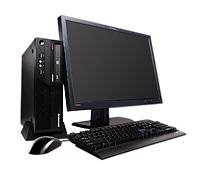 Lenovo ThinkCentre M58p + ThinkVision L2251p Intel® Core™2 Duo E8400 2 GB DDR3-SDRAM 500 GB Intel® GMA 4500M Windows 7 Professional SFF PC