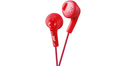 JVC Gumy Headphones Wired In-ear Music Red image 1