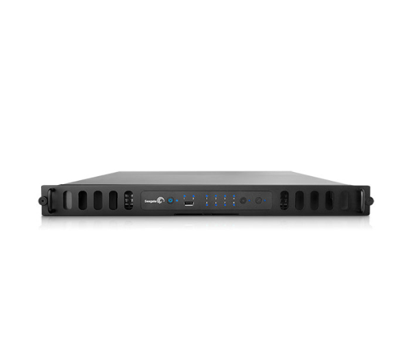 Seagate 16TB Business Storage NAS Rack (1U) Nätverksansluten (Ethernet) Svart, Rostfritt stål