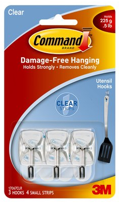 3M 17067CLR home storage hook Transparent 7 pc(s)