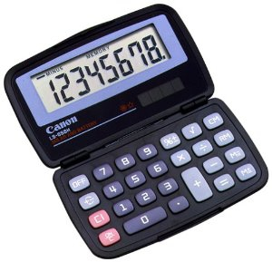 Canon LS-555H - Pocket calculator - 8 digits - solar panel, battery