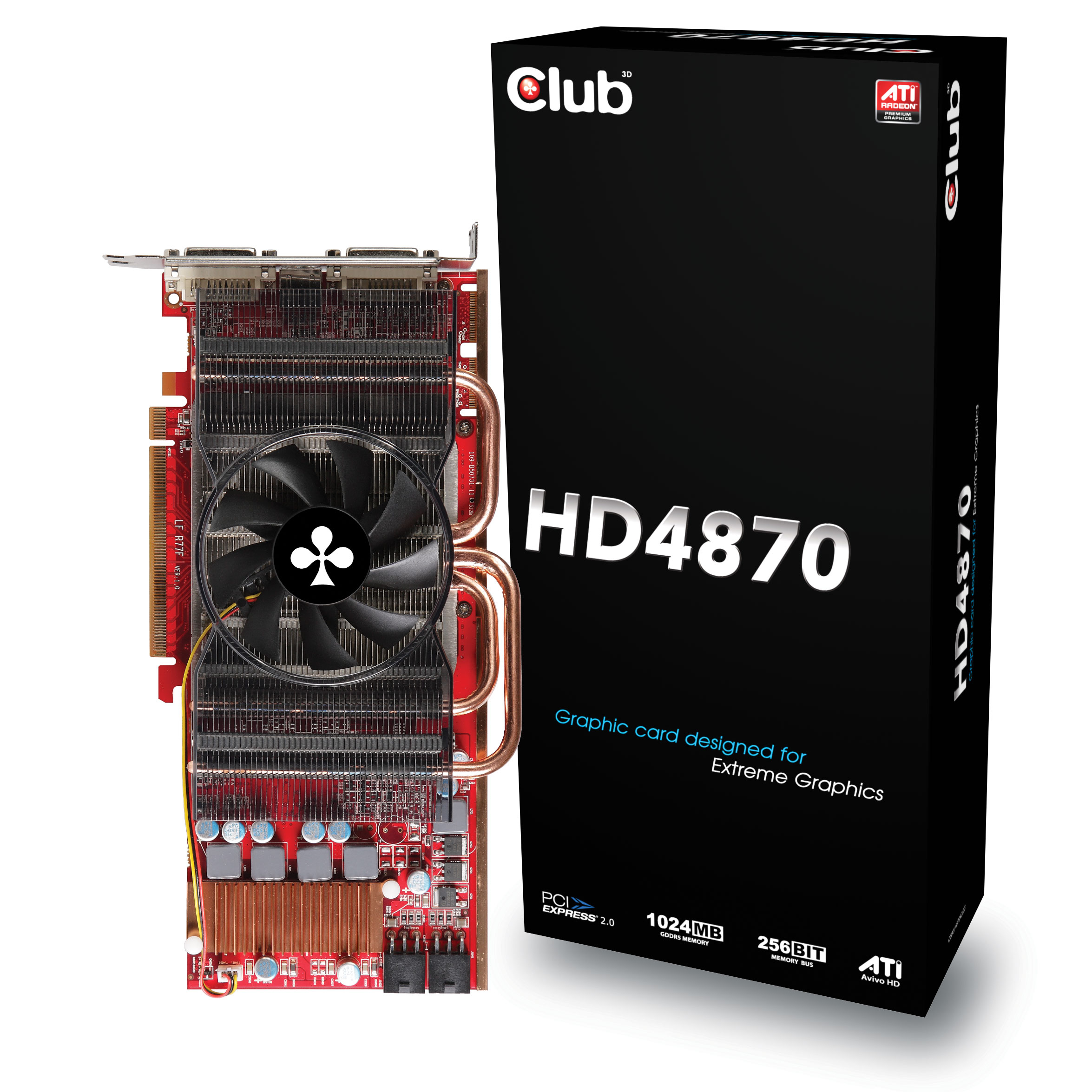 CLUB3D CGAX-48724DDC graphics card 1 GB GDDR5