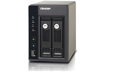 QNAP TS-269PRO + 2x 1TBWDRED NAS Tower Intel Atom® 1 GB DDR3 2 TB HDD QNAP Turbo NAS System Black