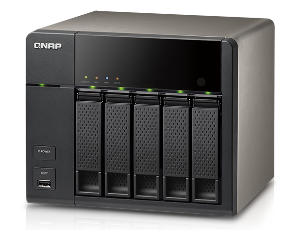 QNAP TS-569L + 5x 3TBWDRED NAS Tower Intel Atom® 1 GB DDR3 15 TB HDD Linux Black